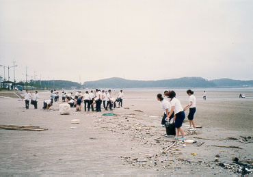 춘장대 해수욕장 해변정화활동